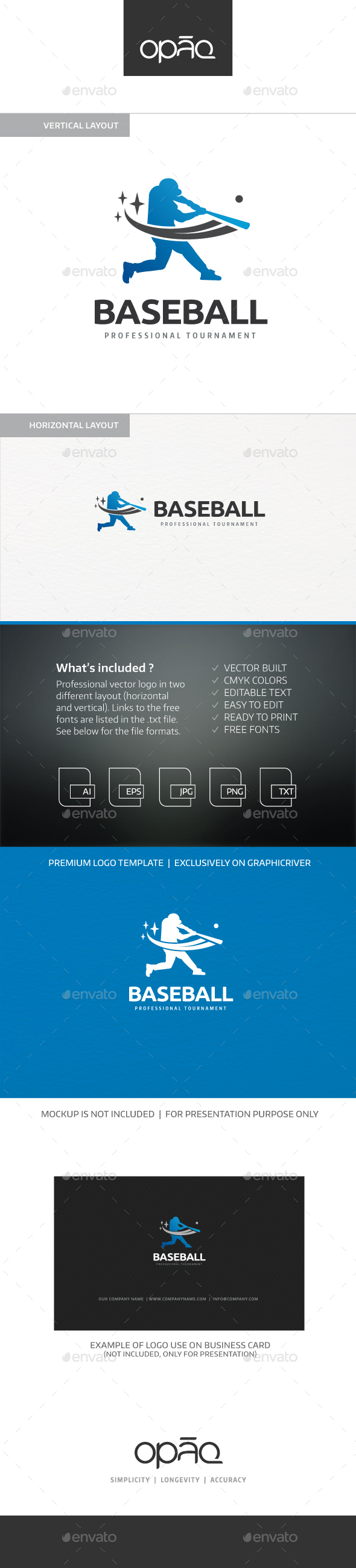 Baseball Player Logo - Humans Logo Templates