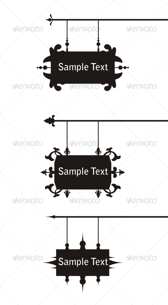 Signboard collection - Borders Decorative