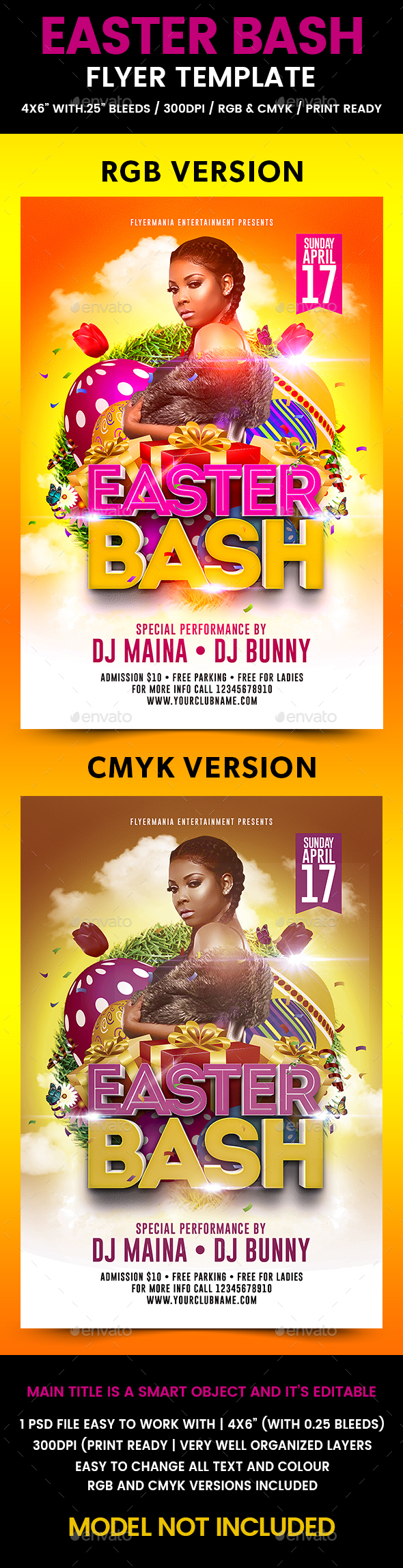 Easter Bash Flyer Template - Events Flyers