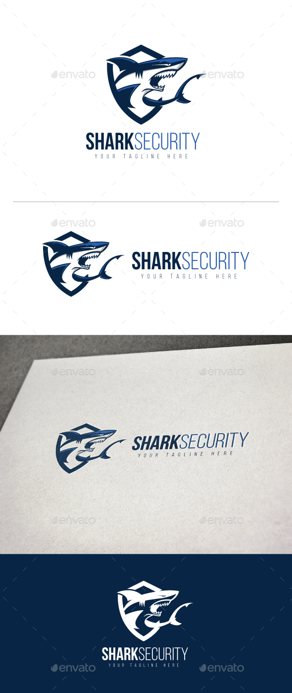 Shark Security Logo - Animals Logo Templates