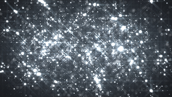 Abstract Silver Particles Glitter Background