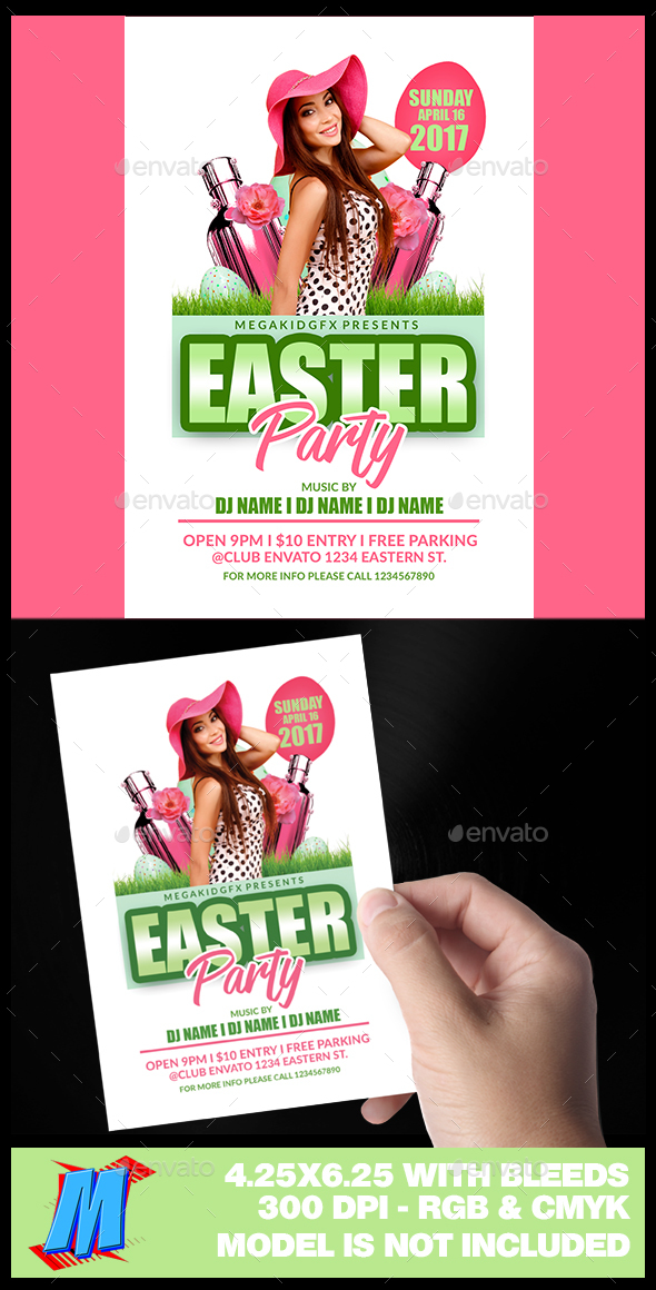 Easter Party Flyer Template - Clubs & Parties Events