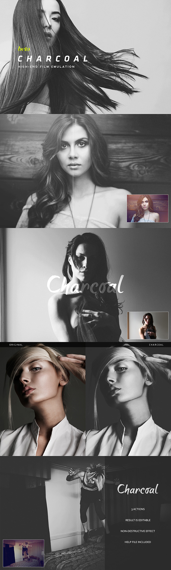 Charcoal Action - Photo Effects Actions