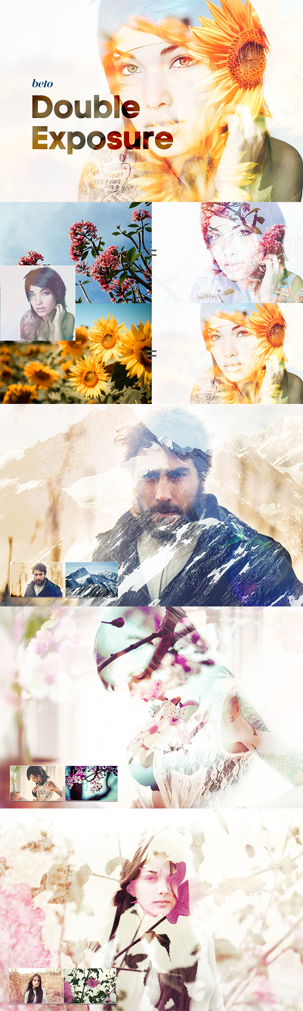 Double Exposure Action - Photo Effects Actions