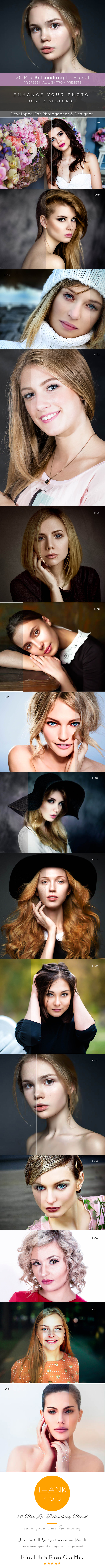 20 Pro Retouching Preset - Lightroom Presets Add-ons