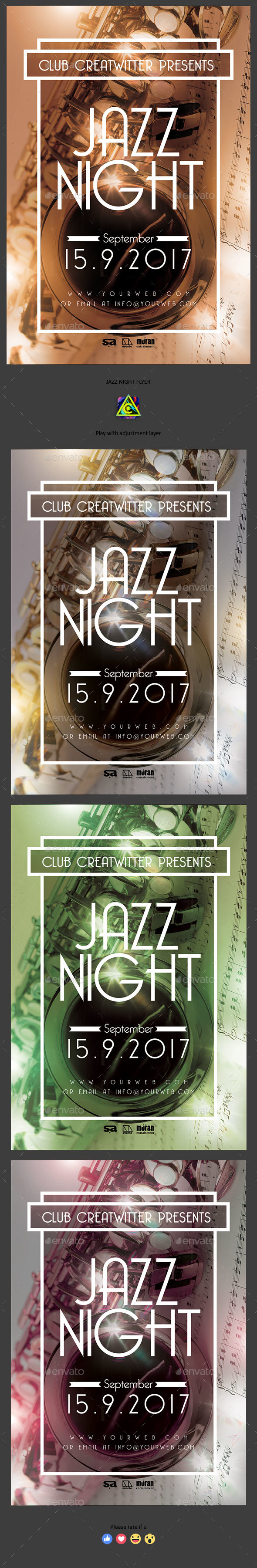 Jazz Night Flyer - Clubs & Parties Events