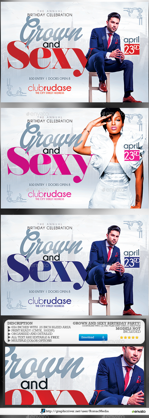 Grown n' Sexy Birthday Party - Clubs & Parties Events