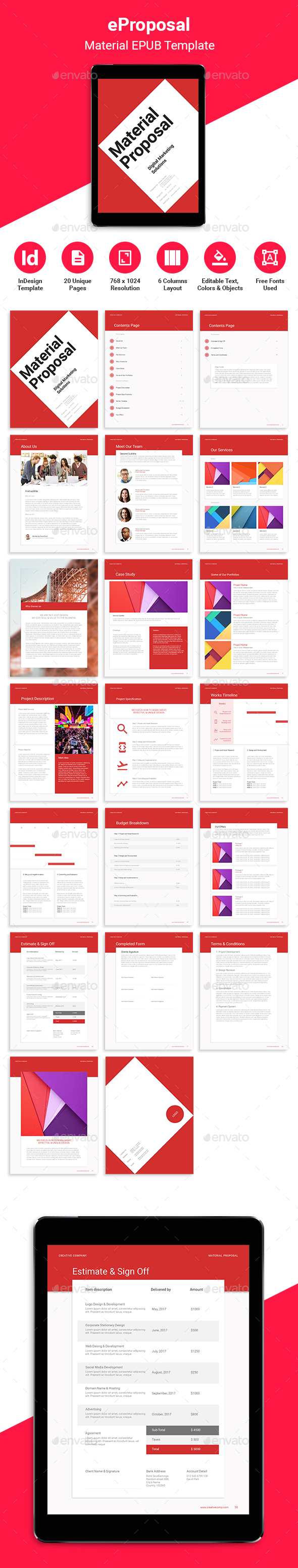 eProposal - Material Design - Digital Magazines ePublishing