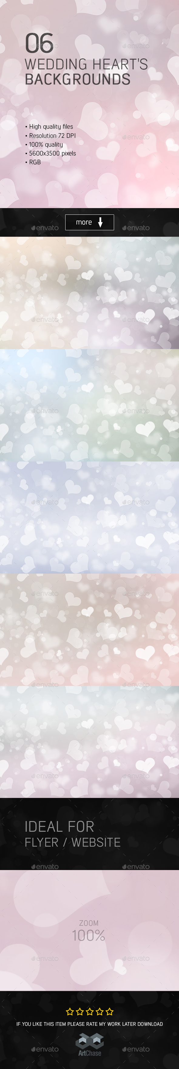 Wedding Heart's Backgrounds - Backgrounds Graphics