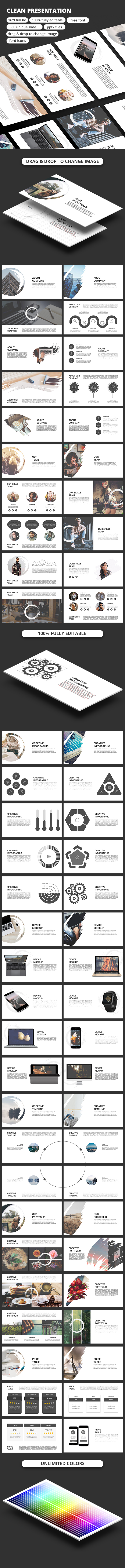 Clean PowerPoint Templates - Business PowerPoint Templates