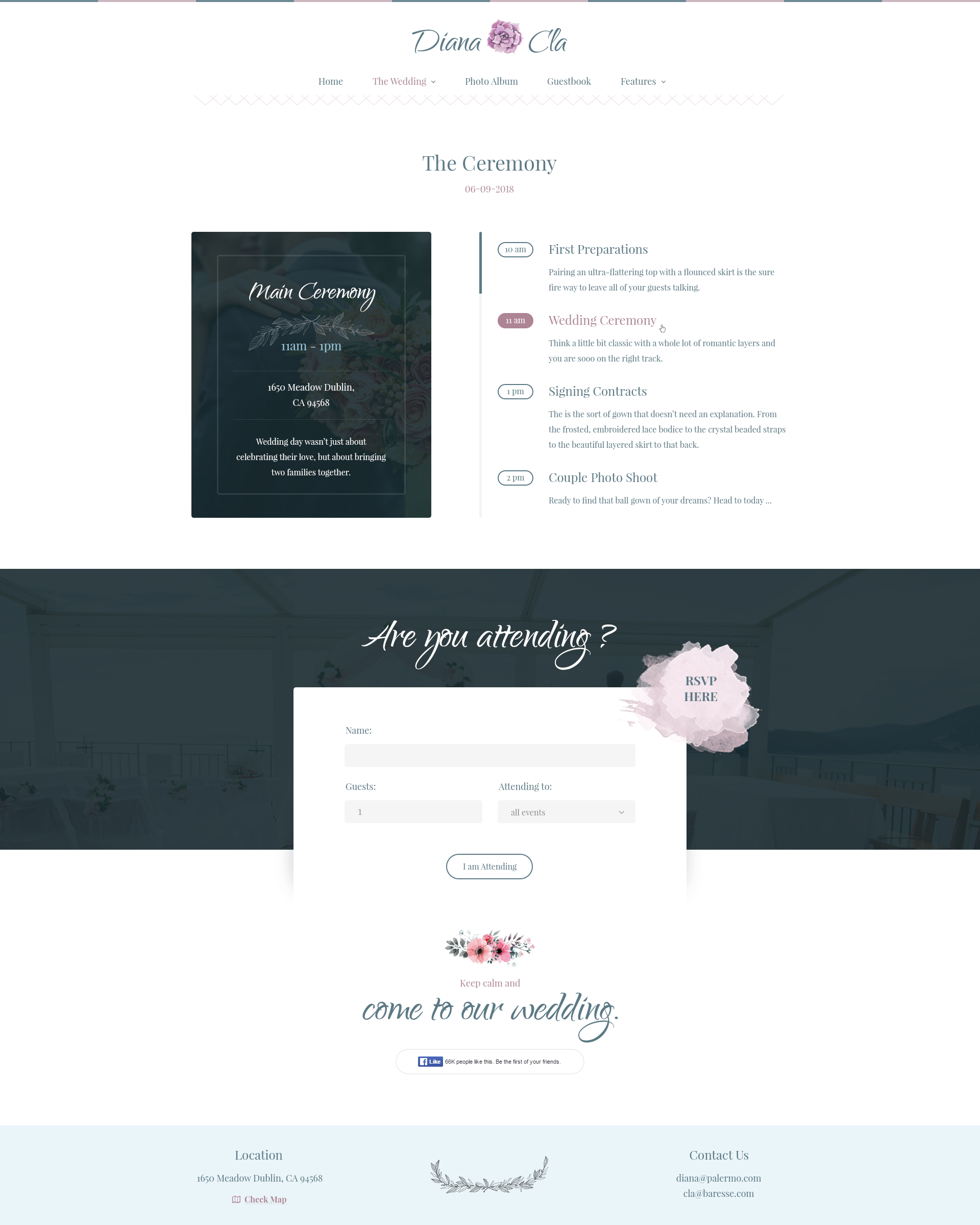Special Day - Wedding & Ceremony PSD Template