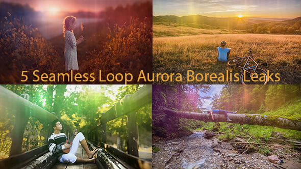 Seamless Loop Aurora Borealis Lights Leaks