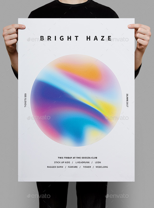 Bright Haze Poster & Flyer - Clubs & Parties Events