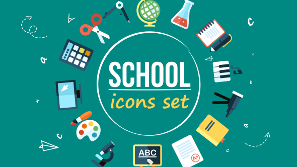 Animated School Related - VideoHive 19689332