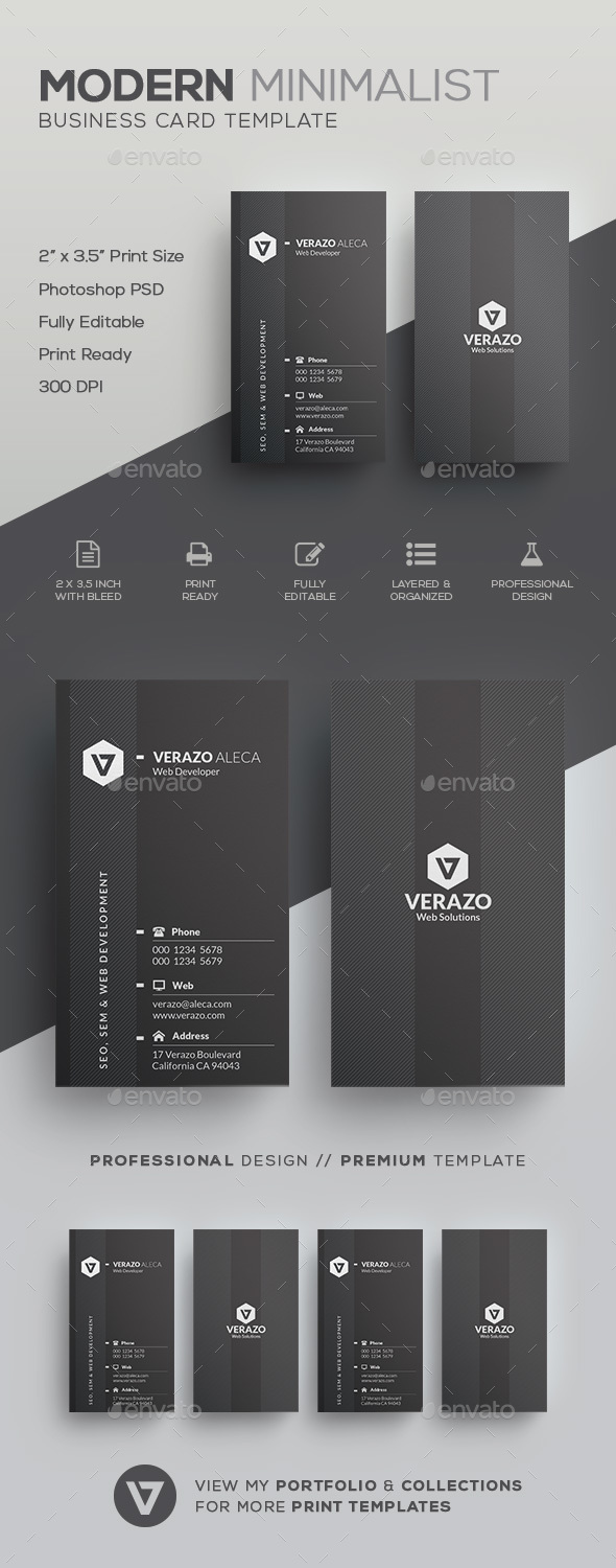 Minimal Business Card - Corporate Business Cards