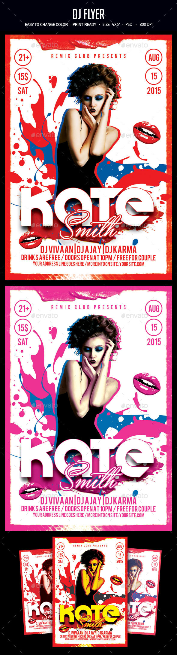 Dj Flyer - Clubs & Parties Events
