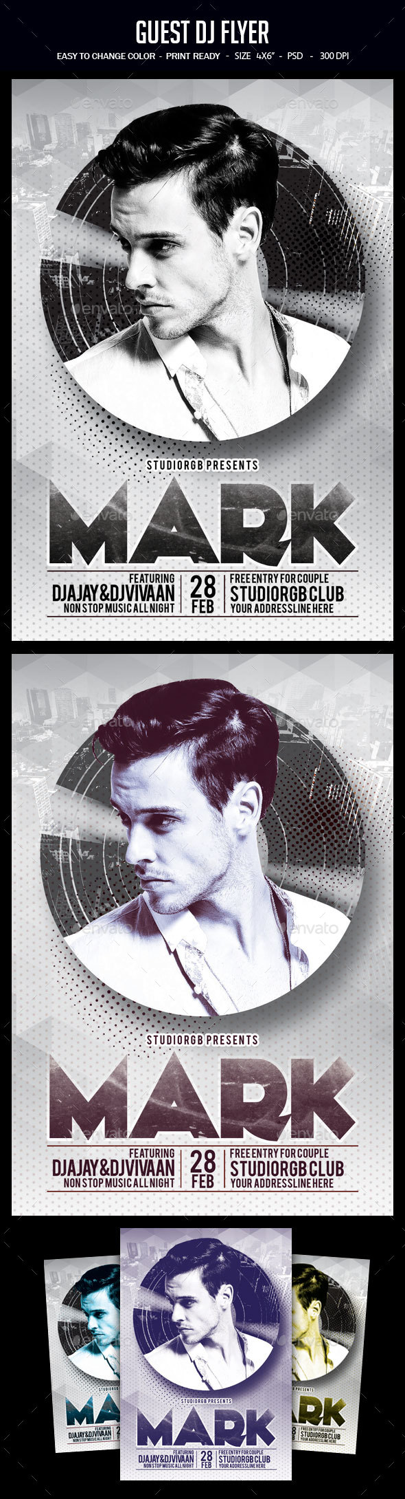 Guest Dj Flyer - Clubs & Parties Events