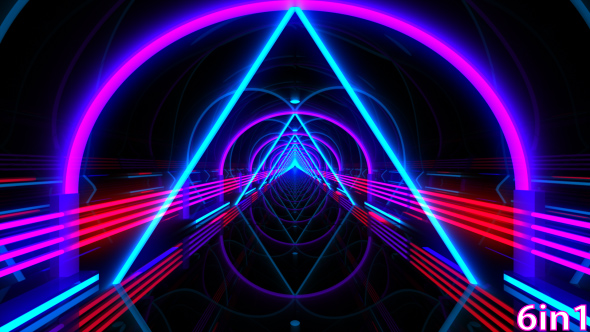 Light Tunnels VJ Loops