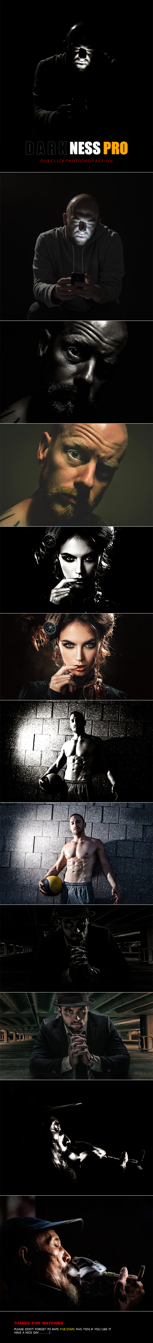 Darkness Pro - Photo Effects Actions