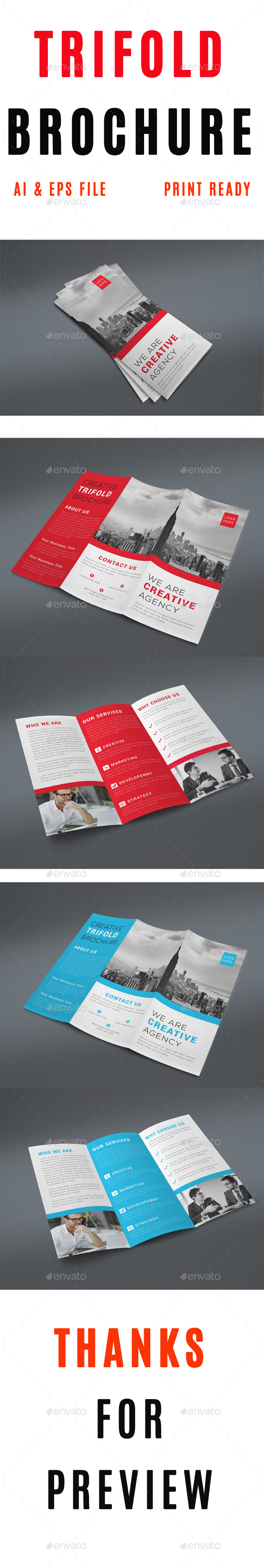 Trifold Brochure - Brochures Print Templates