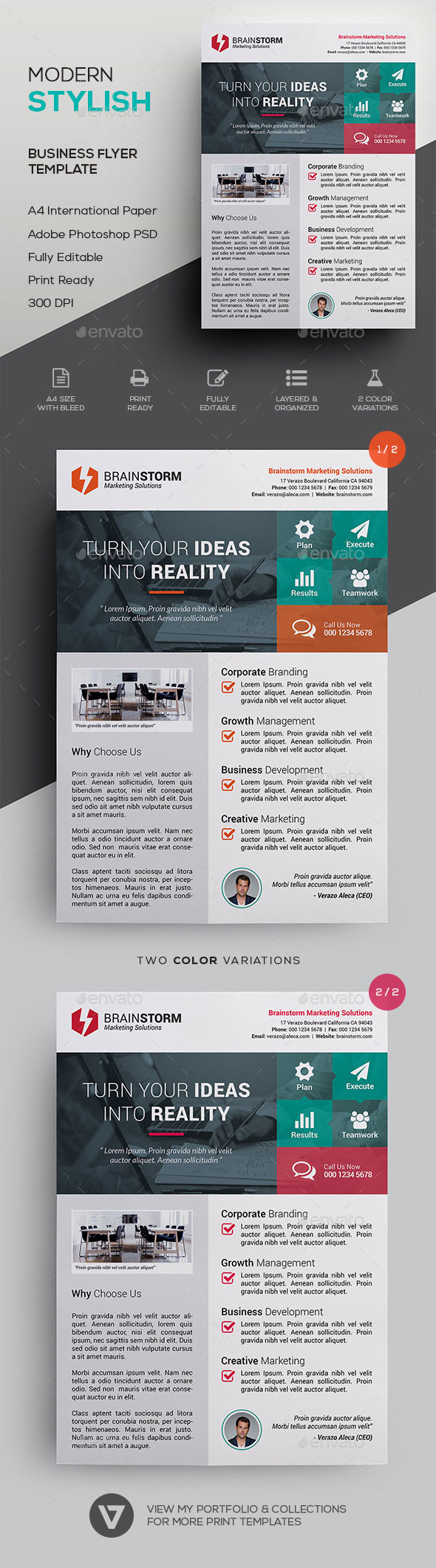 Business Flyer Template - Corporate Flyers