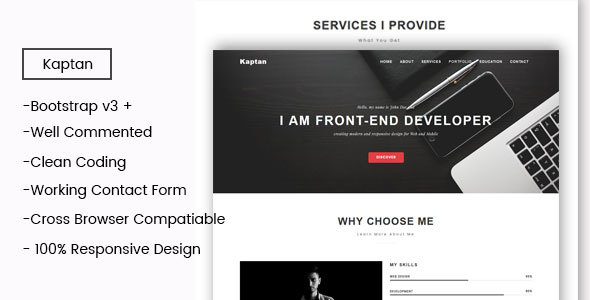 Kaptan- Onepage HTML - ThemeForest 19618314