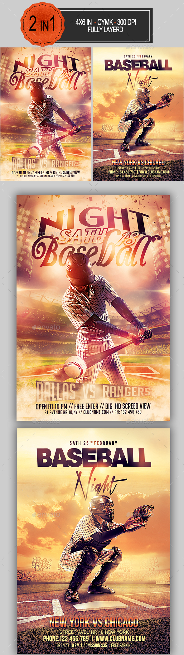 Baseball Flyer Bundle - Sports Events
