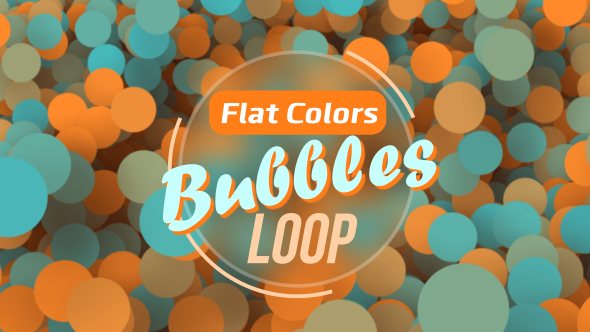 Flat Colors Bubbles Loop
