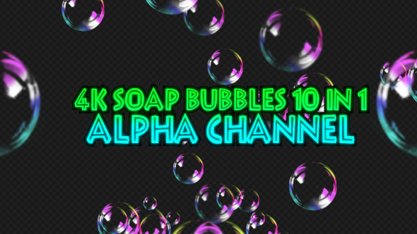 4K Soap Bubbles Pack V2 10 in 1