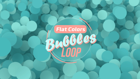 Flat Colors Bubbles Loop V2