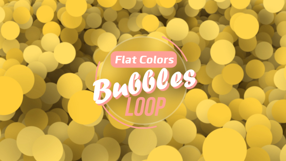 Flat Colors Bubbles Loop V3