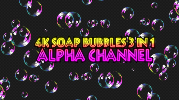 4K Soap Bubbles Pack V3 3 in 1