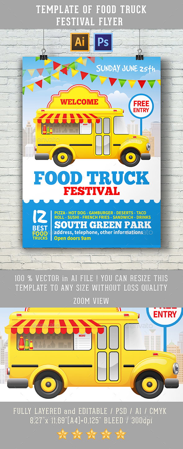Food Truck Festival - Events Flyers