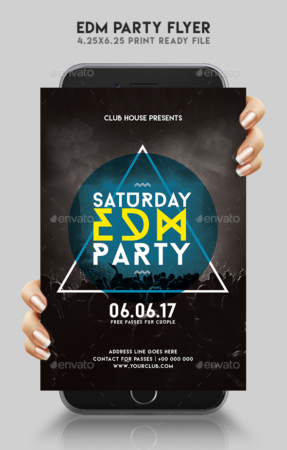 EDM Party Flyer - Clubs & Parties Events