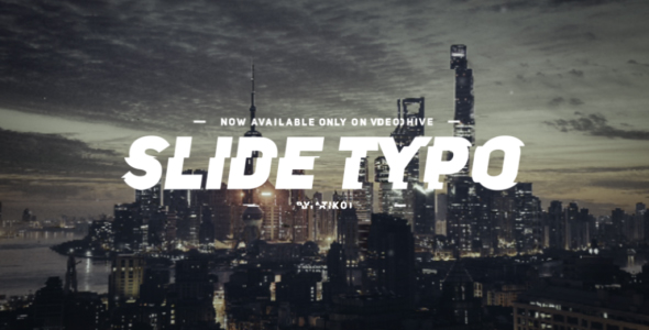Slide Typo Opener - VideoHive 19694343