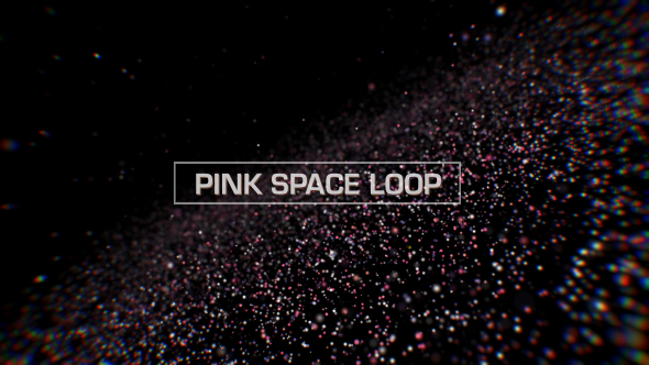 Pink Space Particles Loop