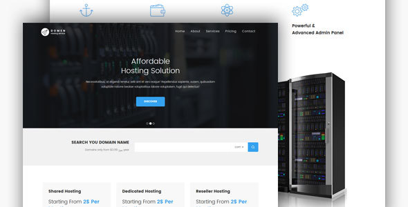 Domen HTML Hosting Template - Technology Site Templates