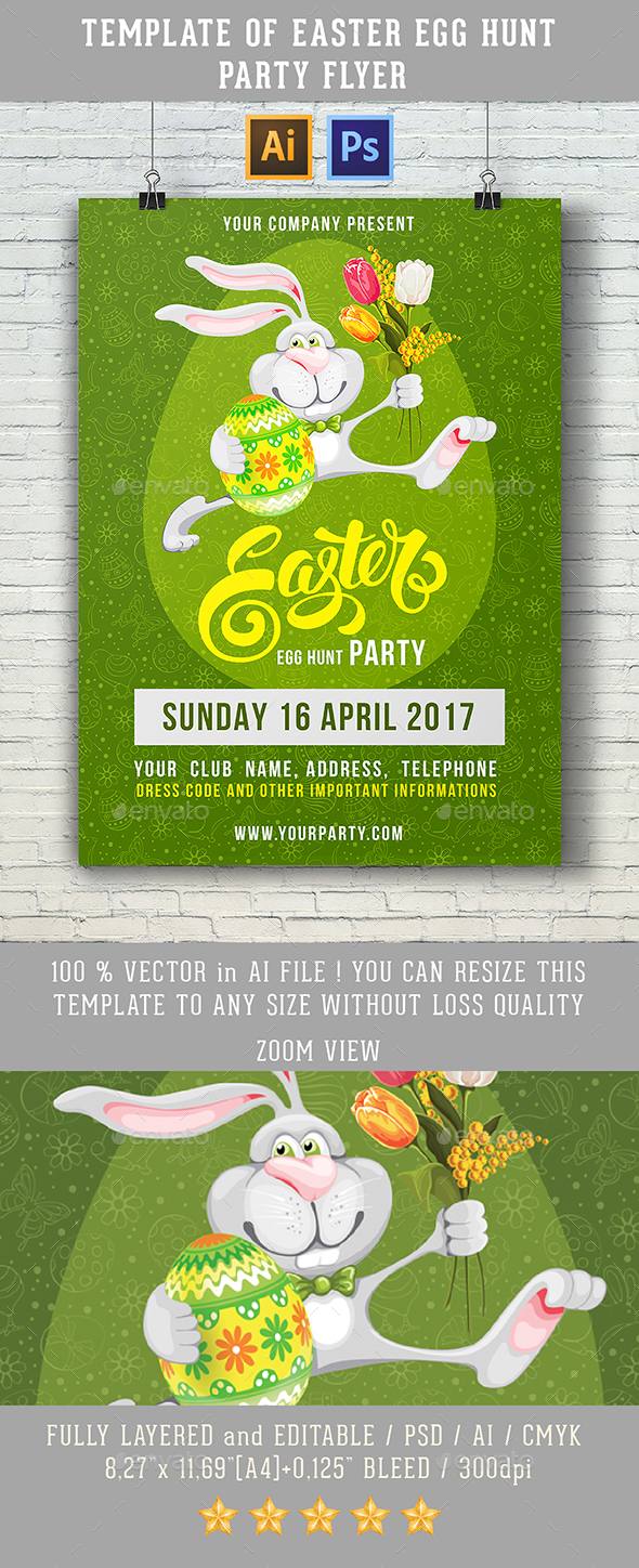Easter Egg Hunt Flyer - Events Flyers