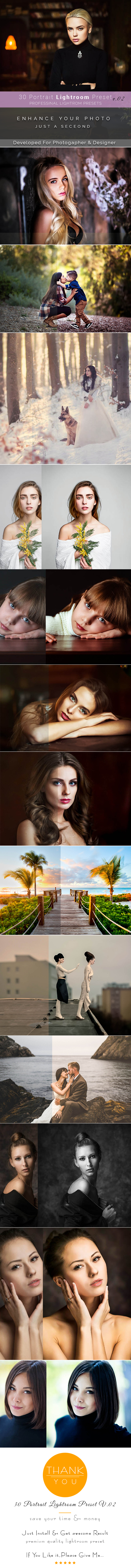 30 Portrait Lightroom Preset - Lightroom Presets Add-ons