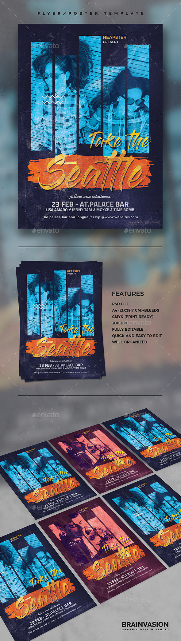 Indie Flyer/Poster Template Vol.28 - Concerts Events