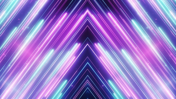 Neon Abstract Line Animation VJ Background, Motion Graphics | VideoHive