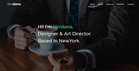Wondrous Verdana - Responsive Personal / portfolio template
