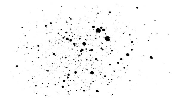 Many Ink Drops on Dry Paper 12