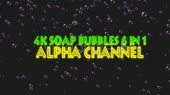 4K Soap Bubbles Pack V7 6 in 1