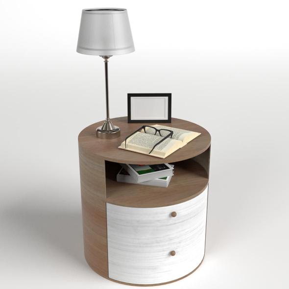 Bedside Table Set 6 - 3DOcean Item for Sale
