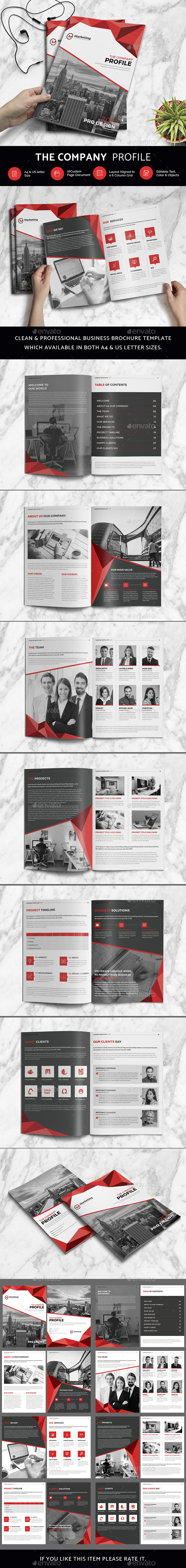The Company Profile - Stationery Print Templates