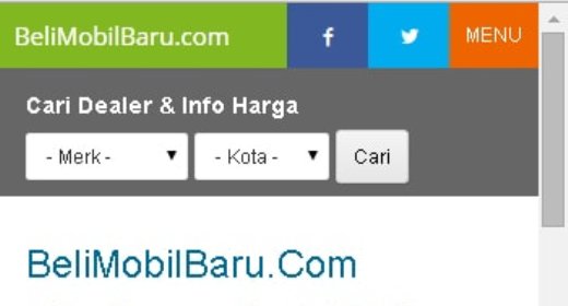 Header mobile web