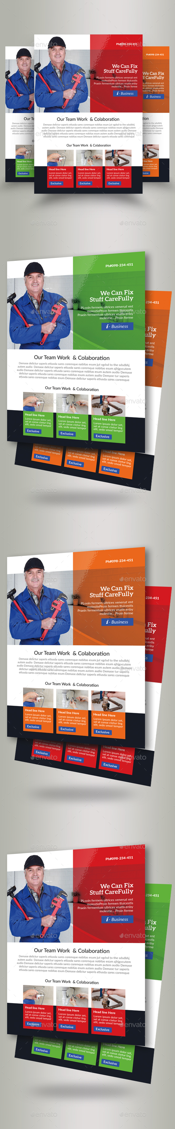Handyman & Plumber Services Flyer - Corporate Flyers