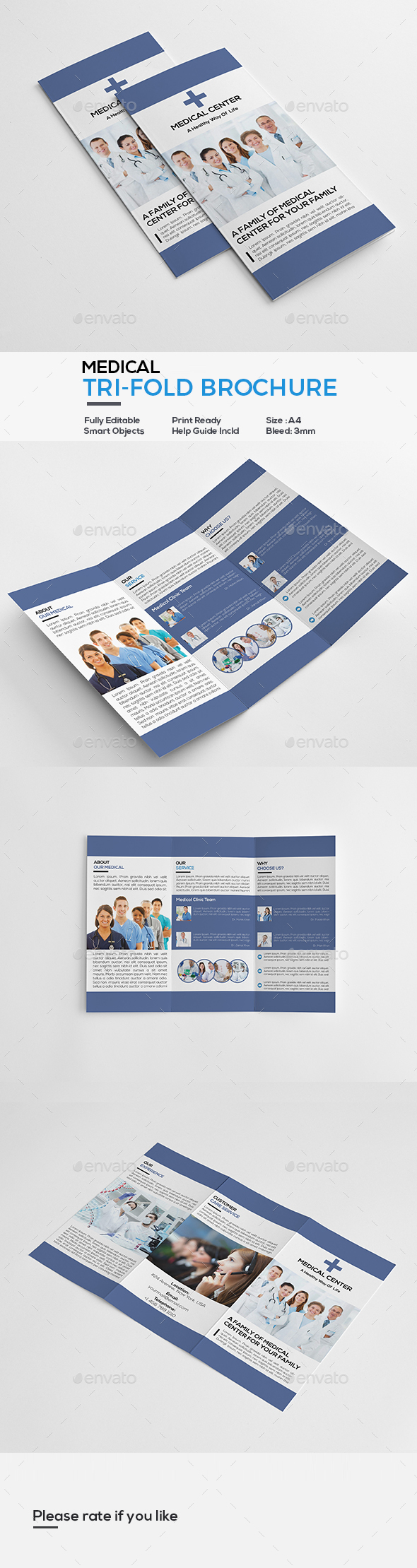 Medical Trifold Brochure - Informational Brochures