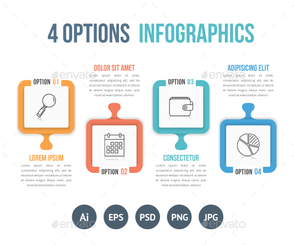 4 Options Infographics - Infographics